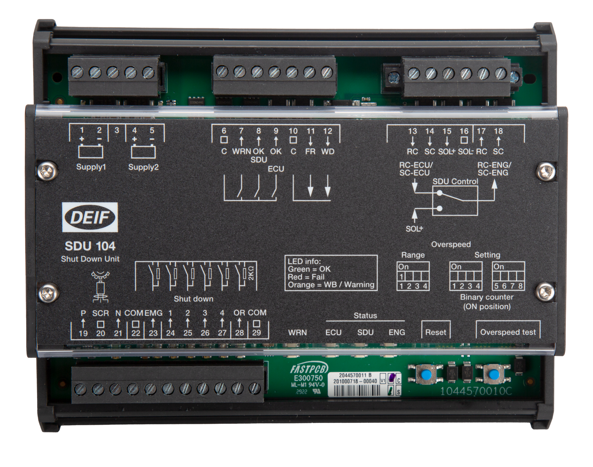 SDU 104 Front SDU 104 Front