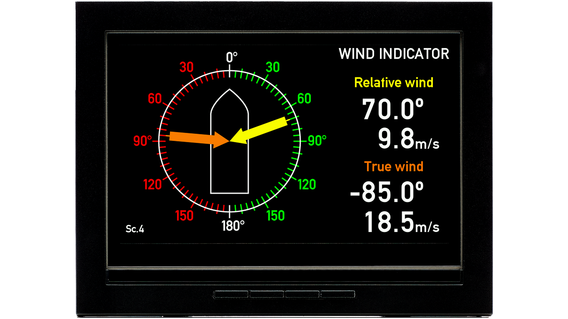 Xdi N Front Relative And True Wind Xdi N Front Relative And True Wind